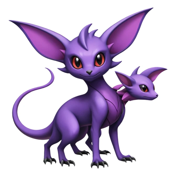 Salandit-Noivern-Espeon-Hybrid (Full body) sticker