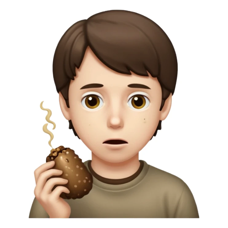 Adam Lanza eating poop sticker