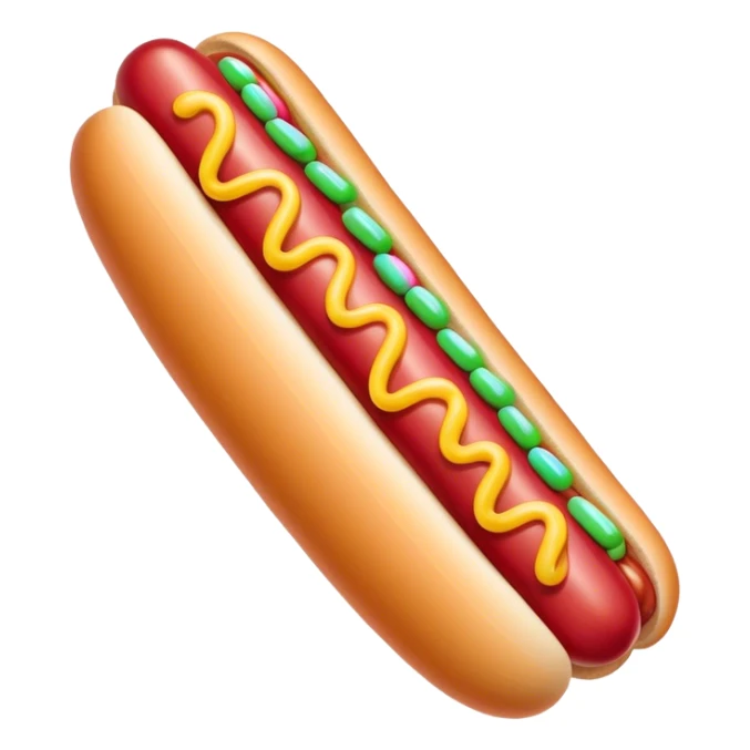 hotdog made of candy sticker