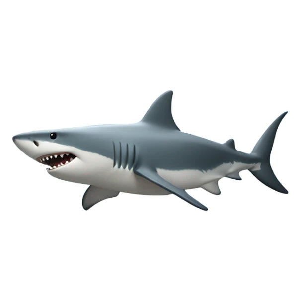 Shark in the sky sticker