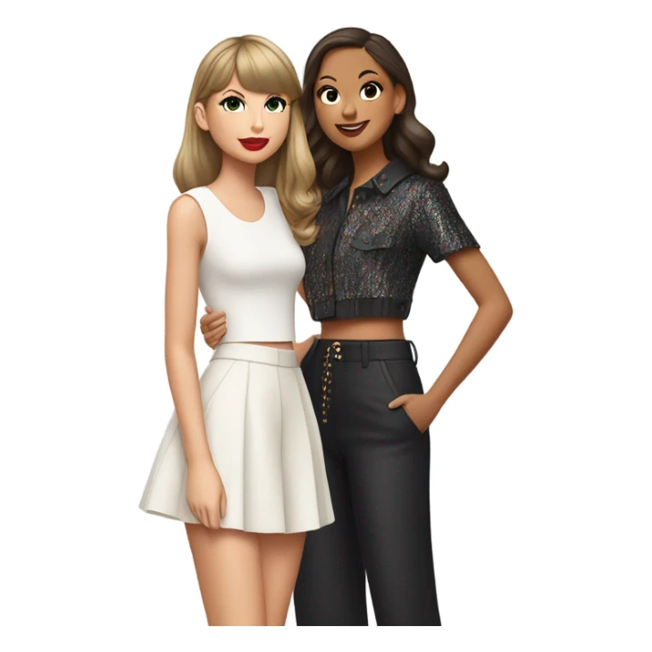 Taylor swift with Olivia rodrigo  sticker