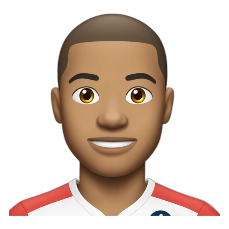 Mbappe avec la bouche ouverte et les mains derrière la tête sticker