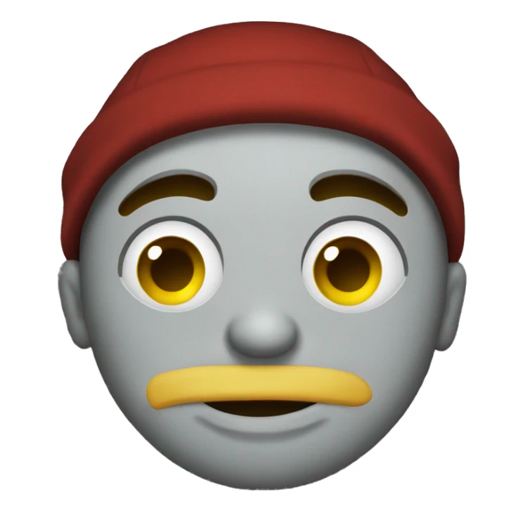 Thug smiley face sticker