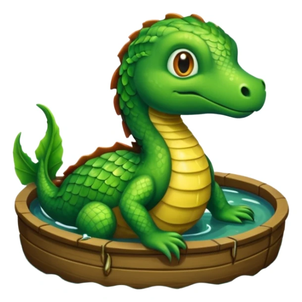 medieval animal in the lake sticker