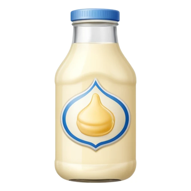 Glass Bottle of Mayonnaise sticker
