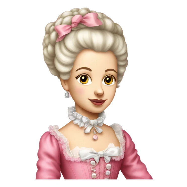 Young Marie Antoinette pink sticker