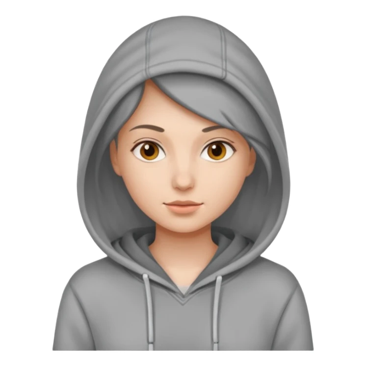 woman wear hoodie sticker