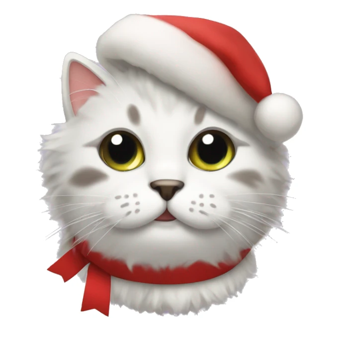 hairball christmas themed  sticker