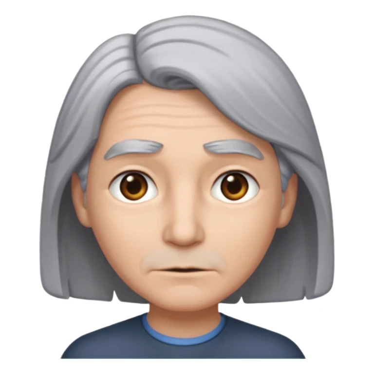 Malinous croisé, copuleur grise, yeux gris et poils mi long sticker