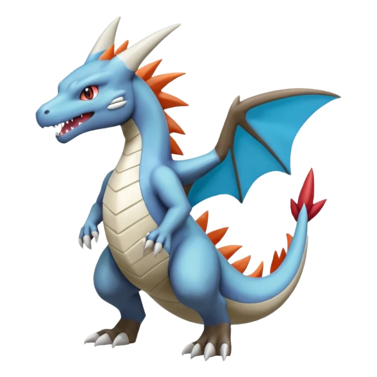 Silvally-Charizard-Marowak-Salamence-Croconaw-Latios-Fakémon-hybrid-creature (full body)  sticker