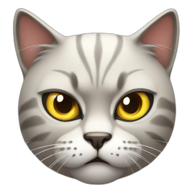 Angry cat sticker