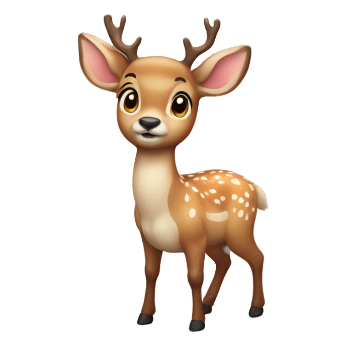 Cute deer sticker