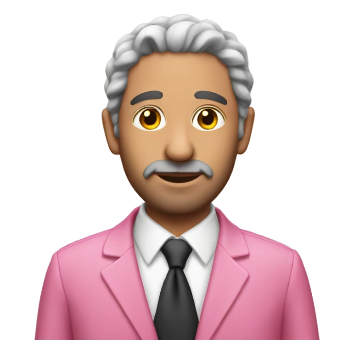 Jewish man with pink suit sticker