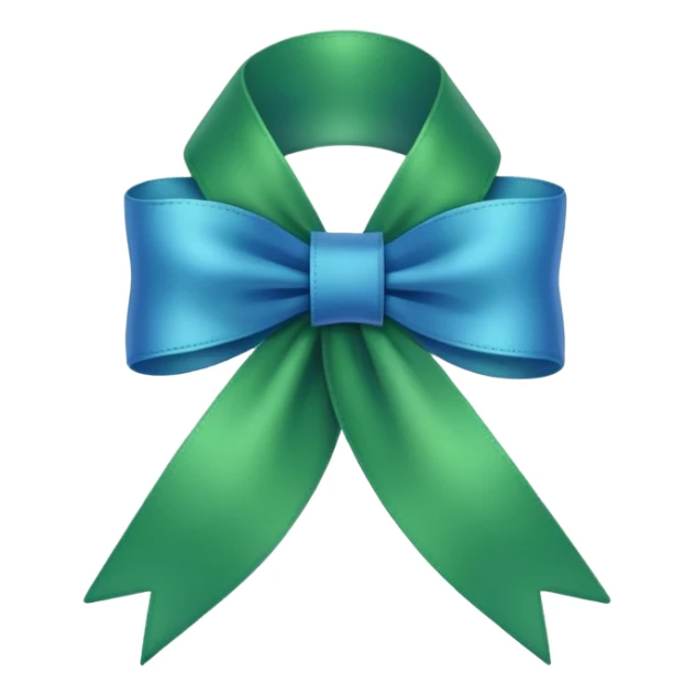 Blue and green Ribbon Badge that says RBT sticker