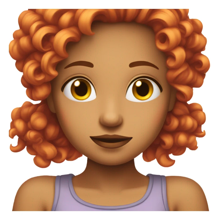 Sassy girl with hair sticker