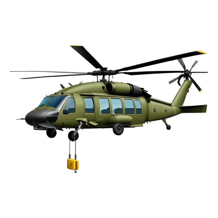 Sikorsky UH-60 Black Hawk - Sikorsky (Model Year: 2022) (Iconic colour: Olive green) sticker