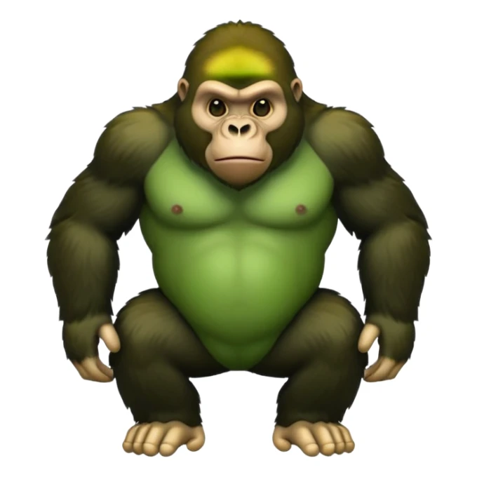gorilla tag gorilla no legs and green sticker