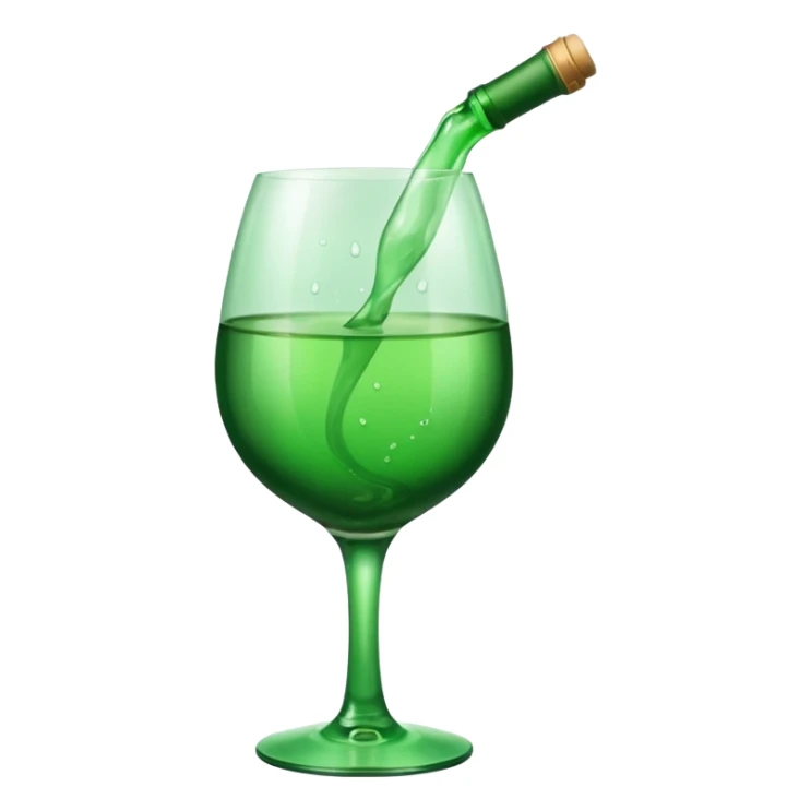 green wine emotivon sticker