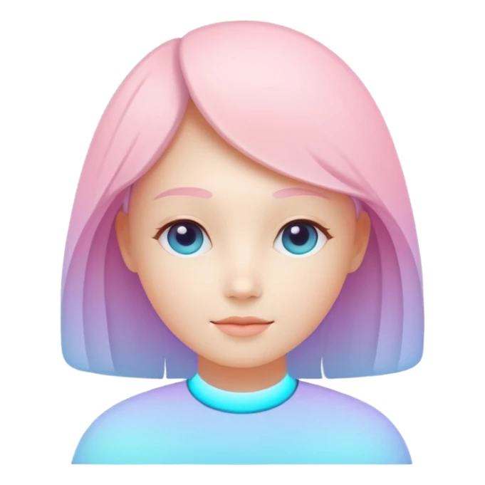 minimal abstract avatar for AI assistant,
soft rounded shape,
no human face,
friendly presence without personality bias,
neutral pastel gradient,
modern wellness AI aesthetic,
transparent background,
vector illustration
 sticker