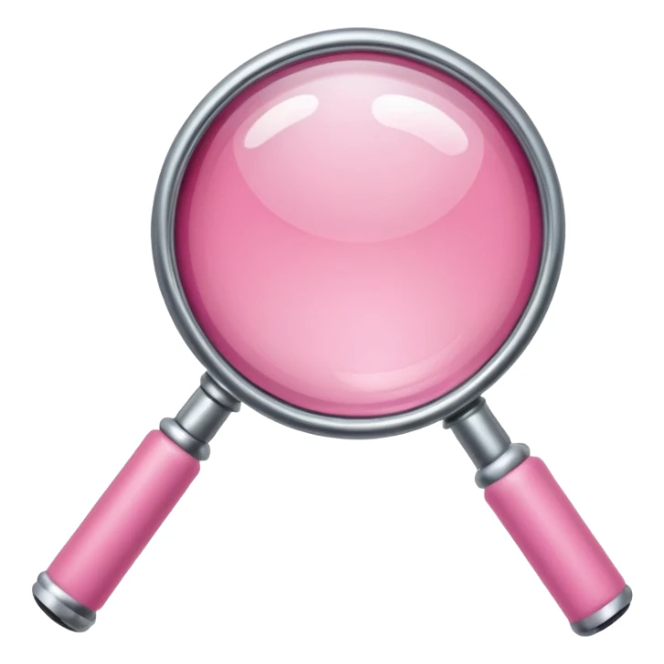 mix light pink dark pink and white girly internet with a magnifying glass sticker