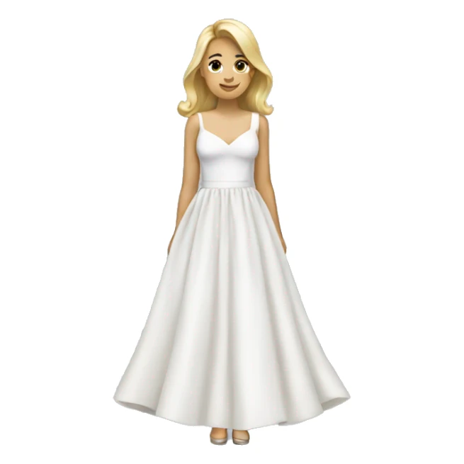 White dress sticker