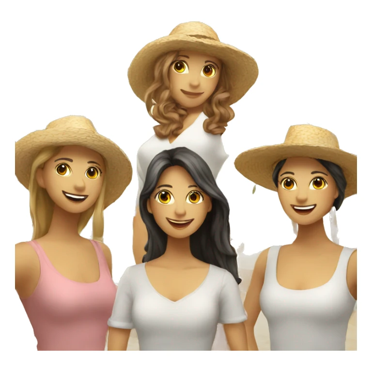 4 Compañeras de trabajo en Ibiza sticker