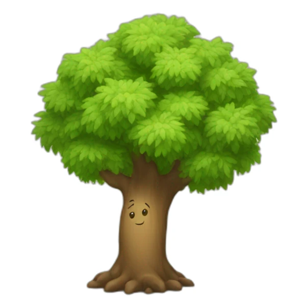Happy tree sticker