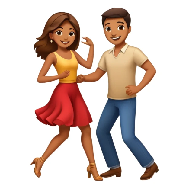 Deux personnes qui danse le zouk  sticker