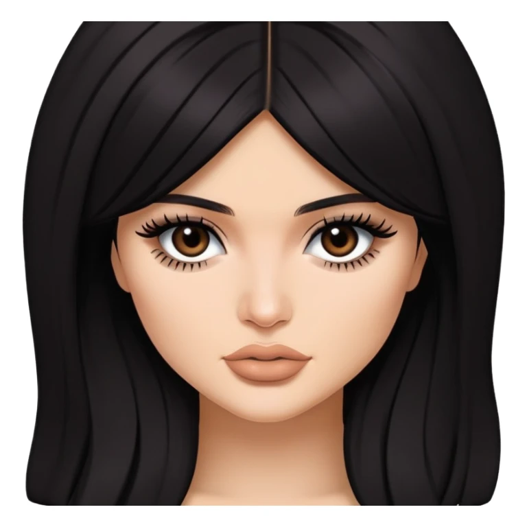 Kylie jenner, dark hair sticker
