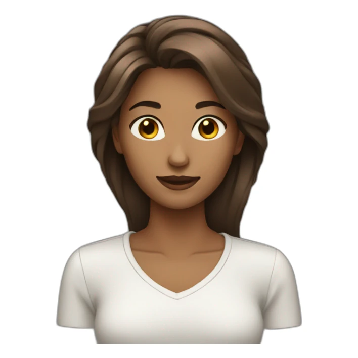 Woman 28 years hair brown  sticker