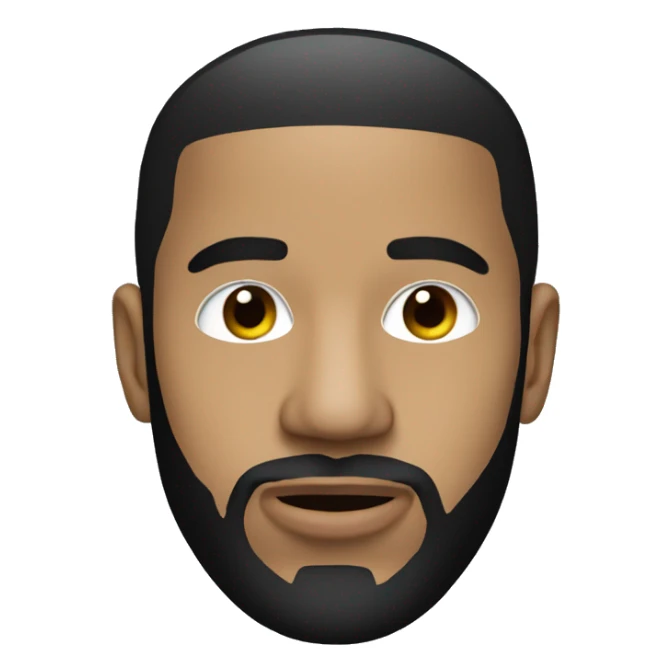 Person wearing drake the rapper mask  sticker