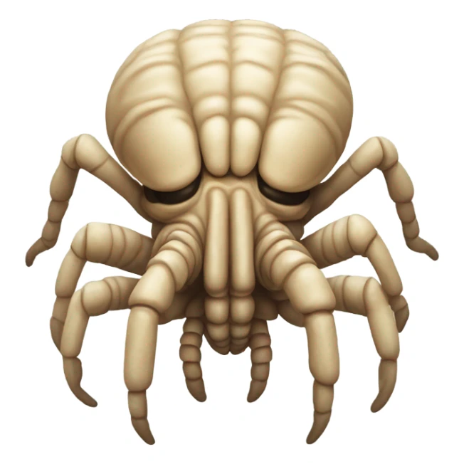 A face hugger from the movie Alien with less fingers  sticker