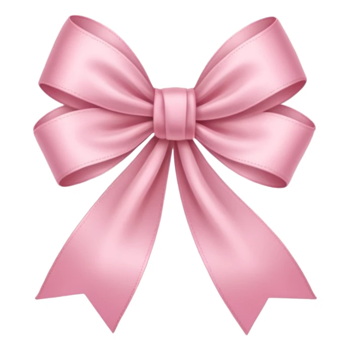 Ribbon which color is a light pink sticker