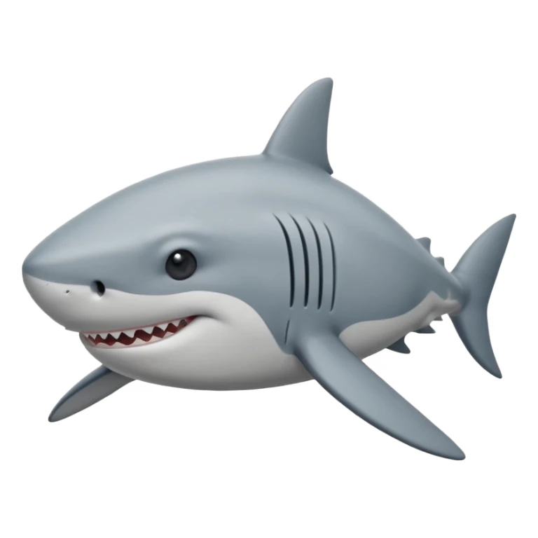 can you make me a shark emoji that looks like 😪 sticker