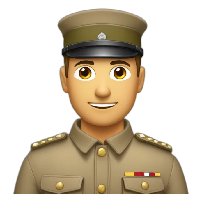 Soldat allemand SA brun avec deux éclairs sur la chemise sticker