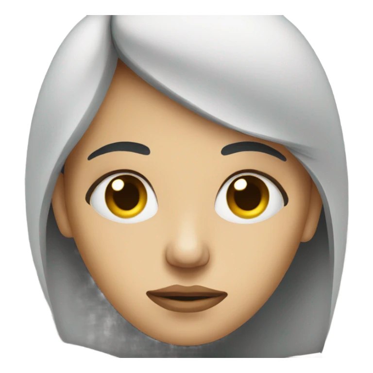 Sad woman with dead eyes sticker