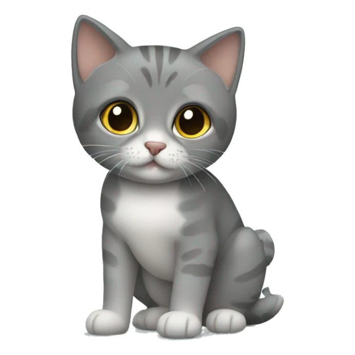 british short hair in a wheelchair sticker