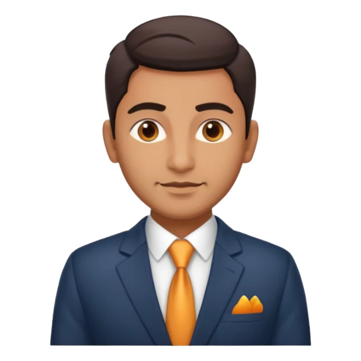 An Indian hard working hotel manager with handsome and attractive appearance. sticker