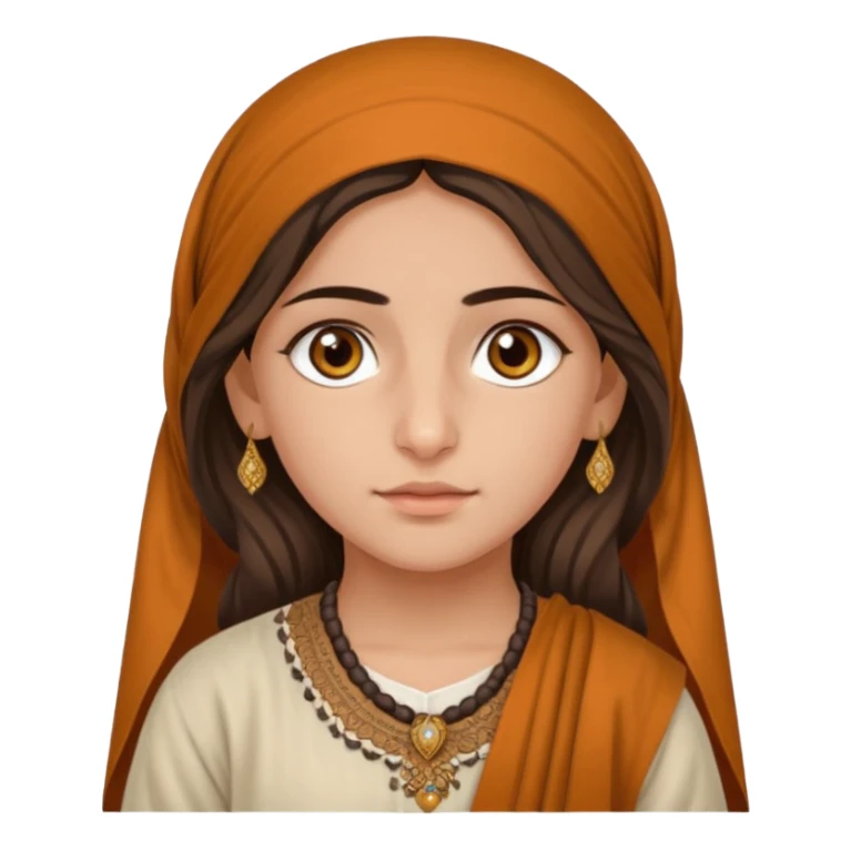 Pathan Pashtun girl hazel eyes sticker
