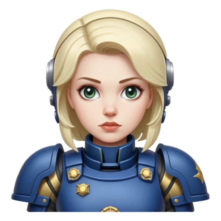 woman space marine curiosity sticker