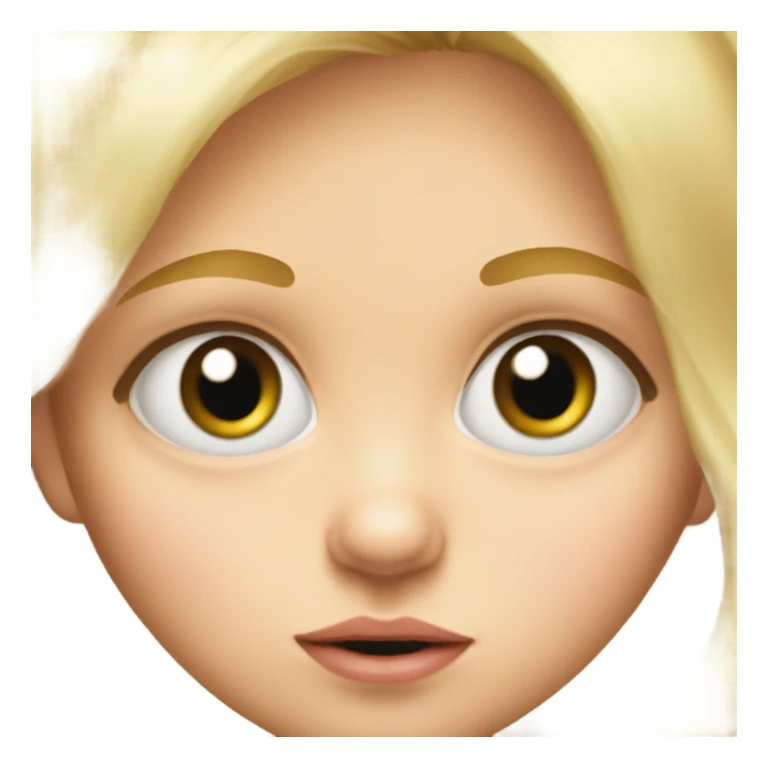 blonde baby girl portrait looking at viewer sticker