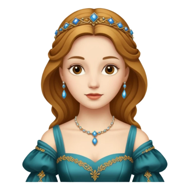  portrait of a Renaissance woman sticker