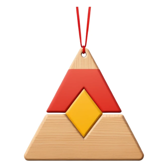 scandi style christmas ornament  sticker