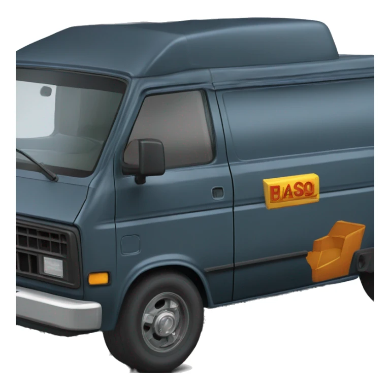 Premium 1985 Dark Trooper Chevy Astro delivery van  sticker