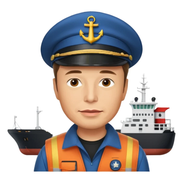 Elon musk on a cargo shop sticker