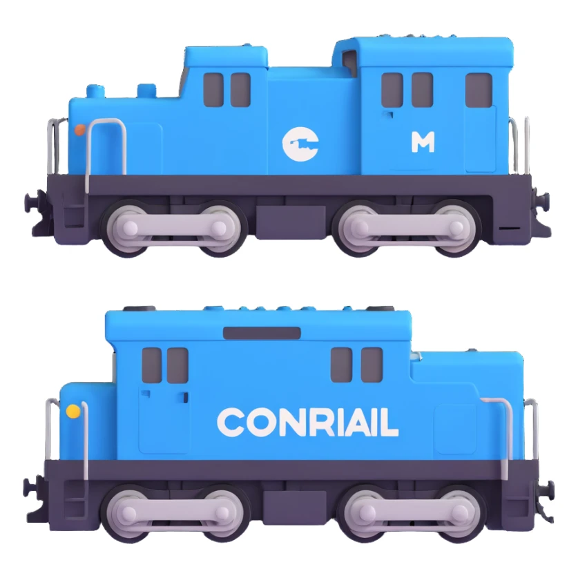 Conrail electric boxy locomotive sticker