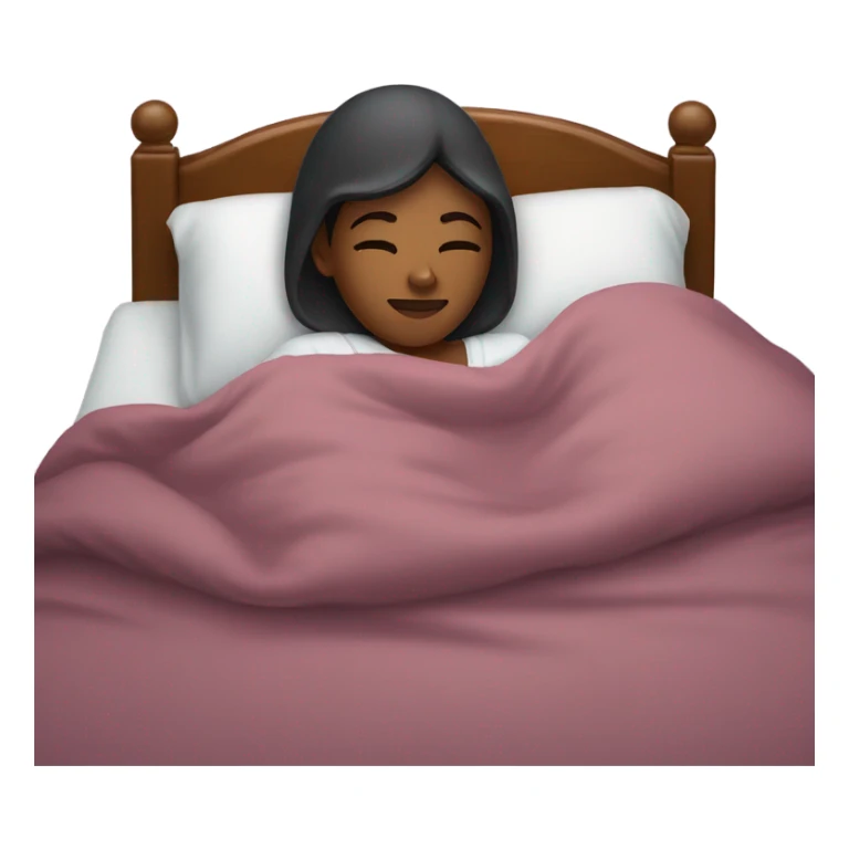 Woman tucked up in bed with nightcap on  sticker