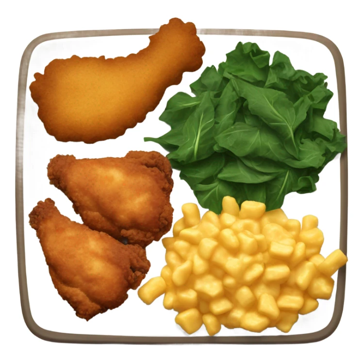 A plate of soul food sticker