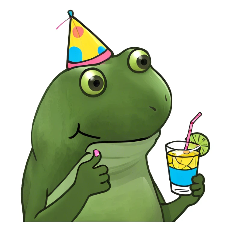 two people social at party sticker