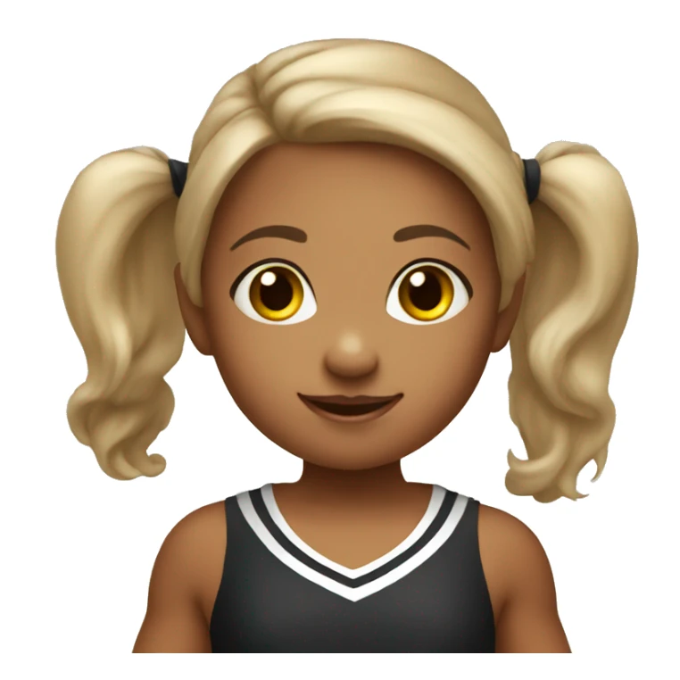 Little girl cheerleader sticker